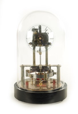 Lot 1103 - A 20TH CENTURY MURDAY-REASON TYPE ELECTRIC CLOCK UNDER DOME