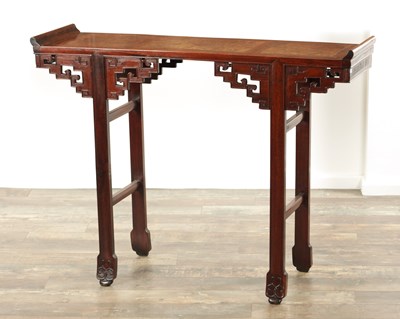 Lot 130 - A GOOD 19TH CENTURY CHINESE HARDWOOD ALTAR TABLE