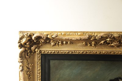 Lot 970 - A 19TH CENTURY OIL ON CANVAS - STANDING PORTRAIT OF A HIGHLAND OFFICER