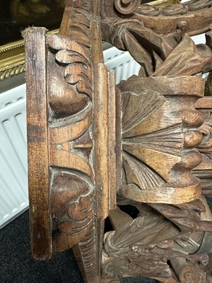 Lot 1337 - A RARE 18TH CENTURY STYLE CARVED PINE CONSOLE TABLE IN THE MANNER OF WILLIAM KENT