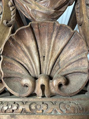 Lot 1337 - A RARE 18TH CENTURY STYLE CARVED PINE CONSOLE TABLE IN THE MANNER OF WILLIAM KENT