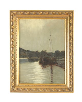 Lot 984 - WILLIAM ADAM (BRITISH/AMERICAN, 1846 - 1931) OIL ON CANVAS