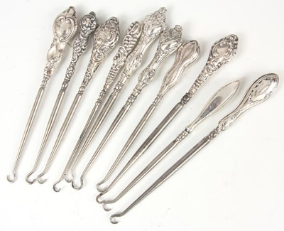 Lot 284 - A COLLECTION OF TEN EDWARDIAN STERLING SILVER...