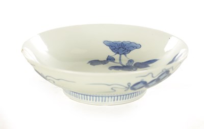 Lot 172 - A JAPANESE ARITA NABESHIMA BLUE AND WHITE DISH FROM THE HENRY SANDON COLLECTION