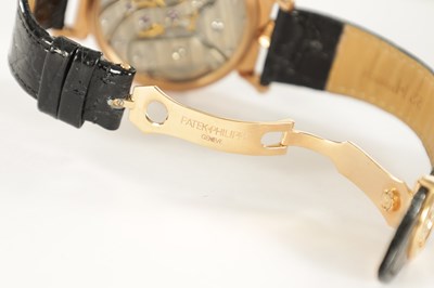 Lot 345 - A GENTLEMAN’S 14KT ROSE GOLD PATEK PHILIPPE WRISTWATCH WITH POCKET WATCH MOVEMENT