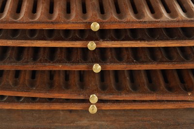 Lot 1207 - A 19TH CENTURY BLACK FOREST CARVED LINDEN WOOD HUMIDOR