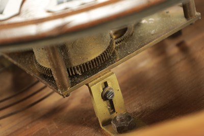 Lot 1105 - A 19TH CENTURY BLACK FOREST CARVED OAK HANGING WALL CLOCK