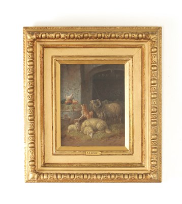 Lot 957 - ADOLF D NOWEY (b1835) OIL ON BOARD