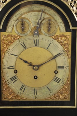 Lot 1020 - JOHN ELLICOTT, LONDON. A GEORGE III BRASS MOUNTED EBONISED VERGE MUSICAL BRACKET CLOCK