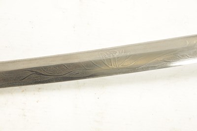 Lot 198 - A JAPANESE MEIJI PERIOD STYLE BRASS MOUNTED SAMURAI SWORD