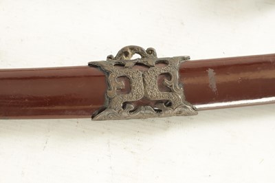 Lot 198 - A JAPANESE MEIJI PERIOD STYLE BRASS MOUNTED SAMURAI SWORD
