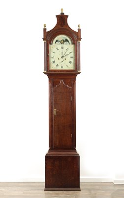 Lot 1107 - ROSS, HULL. A LATE 18TH CENTURY OAK CASED LONGCASE CLOCK