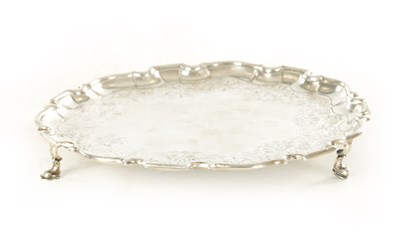 Lot 414 - A GEORGE II SILVER SALVER