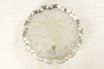 Lot 414 - A GEORGE II SILVER SALVER