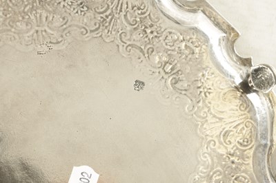 Lot 414 - A GEORGE II SILVER SALVER