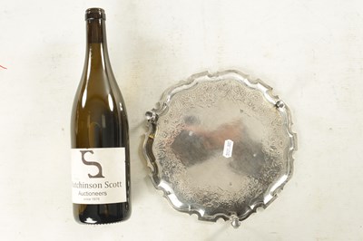 Lot 414 - A GEORGE II SILVER SALVER
