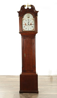 Lot 1064 - THOMAS WHITAKER, THORN A GEORGE III SOLID WALNUT EIGHT-DAY LONGCASE CLOCK