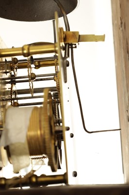 Lot 1133 - ENOCH HAWKSEY, NANTWICH A GEORGE III EIGHT-DAY FIGURED MAHOGANY LONGCASE CLOCK