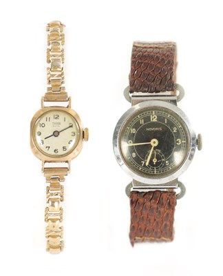 Lot 312 - A LADIES 9CT GOLD ROLEX TUDOR WRISTWATCH