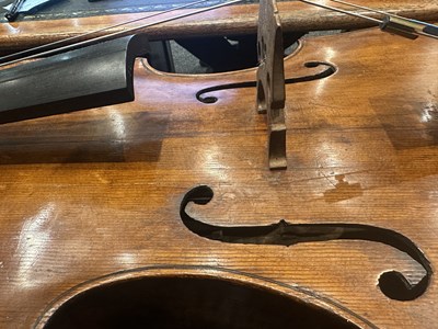 Lot 617 - AN INTERESTING ENGLISH CELLO SIGNED IN PENCIL WILLIAM HOWARTH