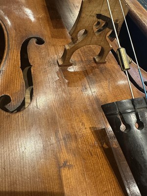 Lot 617 - AN INTERESTING ENGLISH CELLO SIGNED IN PENCIL WILLIAM HOWARTH