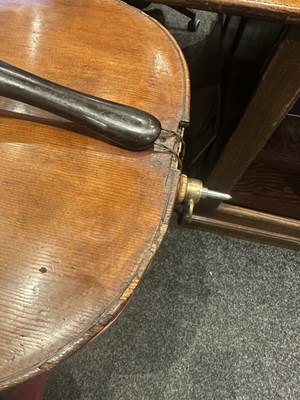 Lot 617 - AN INTERESTING ENGLISH CELLO SIGNED IN PENCIL WILLIAM HOWARTH