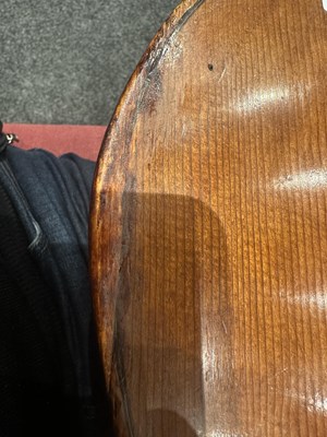 Lot 617 - AN INTERESTING ENGLISH CELLO SIGNED IN PENCIL WILLIAM HOWARTH