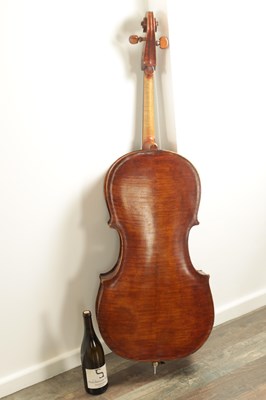 Lot 617 - AN INTERESTING ENGLISH CELLO SIGNED IN PENCIL WILLIAM HOWARTH