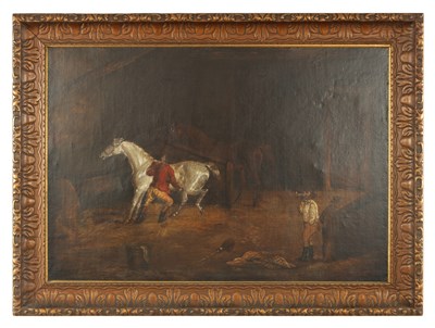 Lot 902 - IN THE MANNER OF GEORGE MORLAND, OIL ON CANVAS