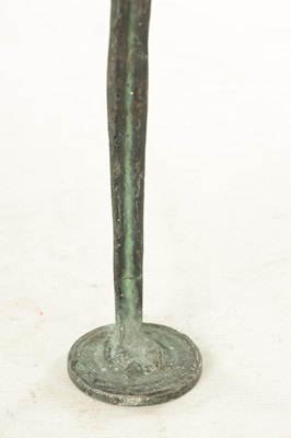 Lot 751 - A LEAD PATINATED BRONZE FIGURE OF THE ETRUSCAN SCULPTURE " OMBRA DELLA SERA"