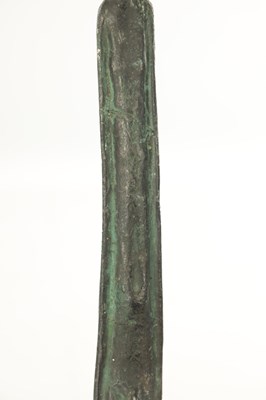 Lot 751 - A LEAD PATINATED BRONZE FIGURE OF THE ETRUSCAN SCULPTURE " OMBRA DELLA SERA"