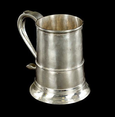 Lot PROVINCIAL SILVER QUART TANKARD