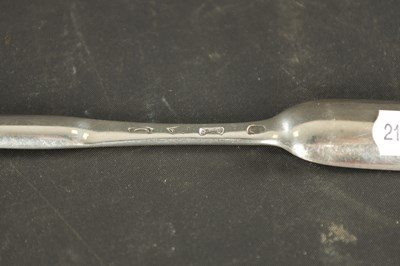 Lot 483 - A GEORGE II SILVER DOUBLE ENDED MARROW SCOOP