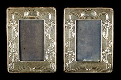 Lot PAIR OF FRONTED ZIMMERMAN ART NOUVEAU PICTURE FRAMES