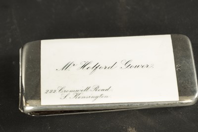 Lot 447 - A RECTANGULAR SILVER AIDE MEMOIRE