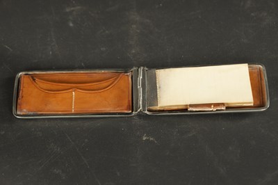 Lot 447 - A RECTANGULAR SILVER AIDE MEMOIRE