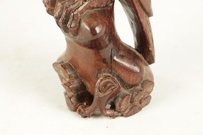 Lot 897 - A LATE 19TH CENTURY CARVED SCULPTURE OF AN EAGLE