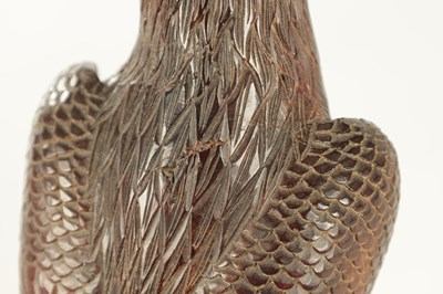 Lot 897 - A LATE 19TH CENTURY CARVED SCULPTURE OF AN EAGLE