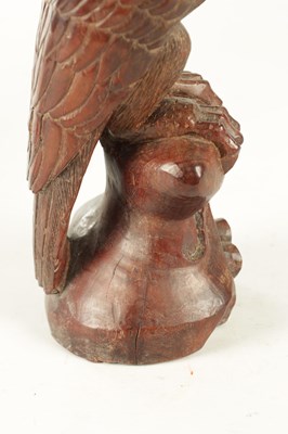 Lot 897 - A LATE 19TH CENTURY CARVED SCULPTURE OF AN EAGLE