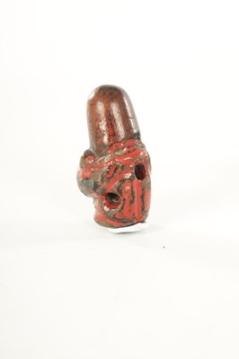 Lot 191 - THREE JAPANESE CARVED BOXWOOD NETSUKE