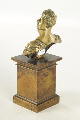 Lot 781 - A 19TH CENTURY BRONZE BUST OF GEORGE IV