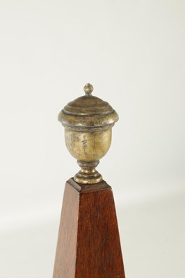 Lot 946 - A 19TH CENTURY OAK OBLISK