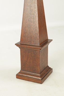 Lot 946 - A 19TH CENTURY OAK OBLISK