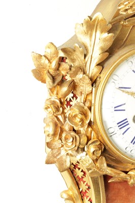 Lot 1203 - MONBRO FILS AINE, A PARIS. A 19TH CENTURY FRENCH ORMOLU CARTEL CLOCK