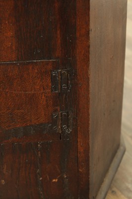 Lot 1400 - AN UNUSUAL 18TH CENTURY OAK DOUBLE CHILDS CARRIAGE CHAIR/WARMER