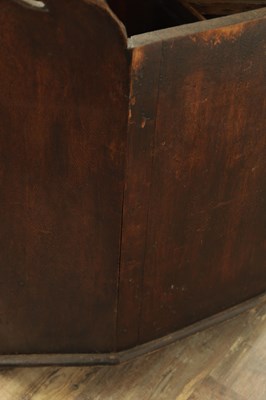 Lot 1400 - AN UNUSUAL 18TH CENTURY OAK DOUBLE CHILDS CARRIAGE CHAIR/WARMER