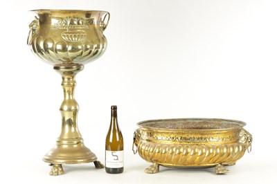 Lot 699 - TWO 19TH CENTURY BRASS JARDINIERES