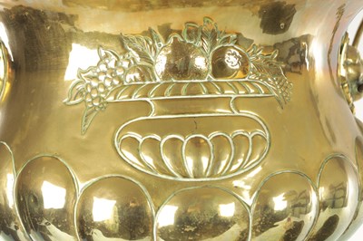 Lot 699 - TWO 19TH CENTURY BRASS JARDINIERES