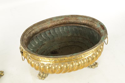 Lot 699 - TWO 19TH CENTURY BRASS JARDINIERES