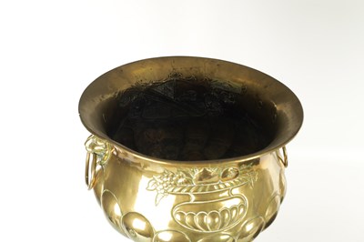 Lot 699 - TWO 19TH CENTURY BRASS JARDINIERES